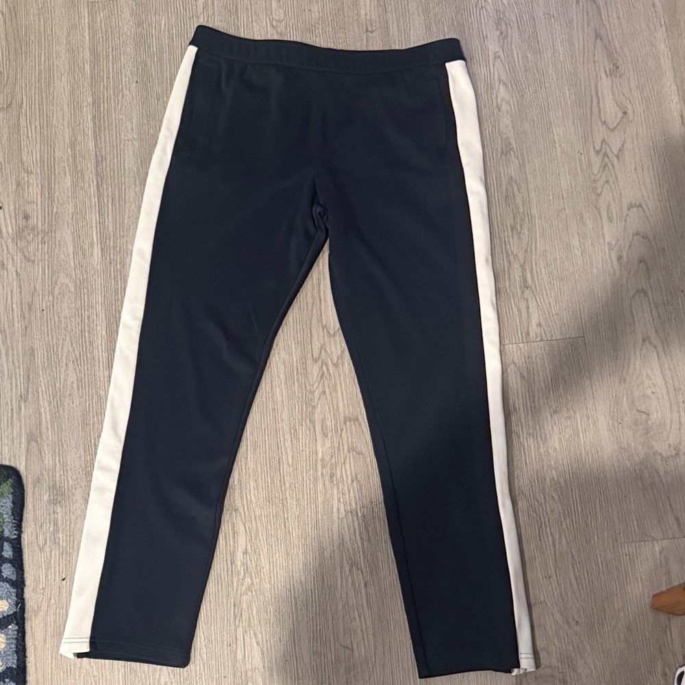 Tory Sport Navy BlueTrack Pants with White Stripes